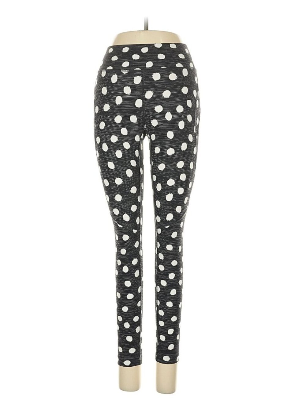 Outdoor Voices Black Polka Dot High-Rise Leggings